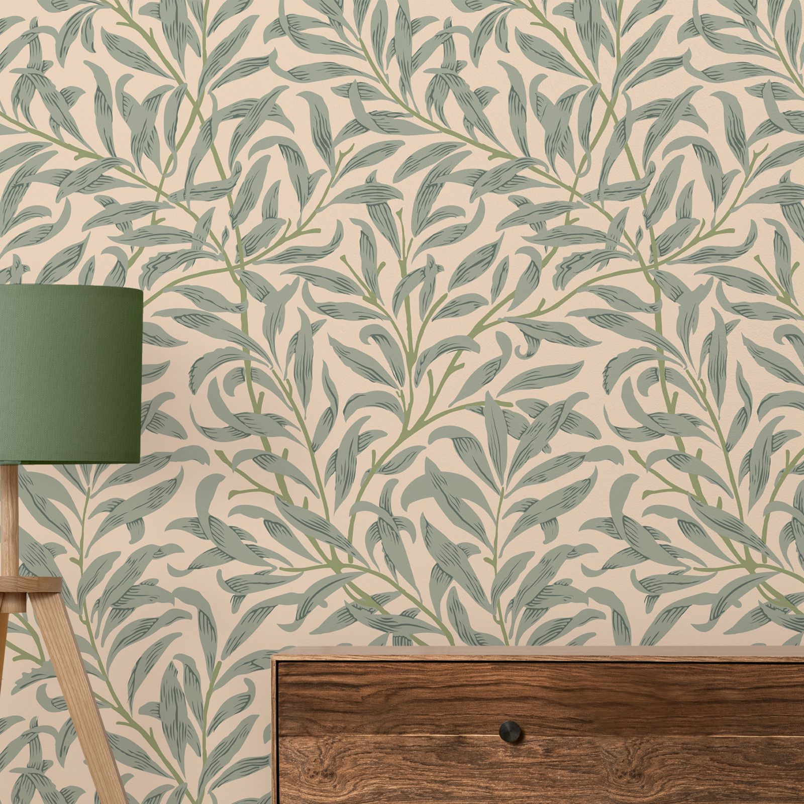 Herbal Wallpaper - ورق جدران على شكل أوراق خضراء،