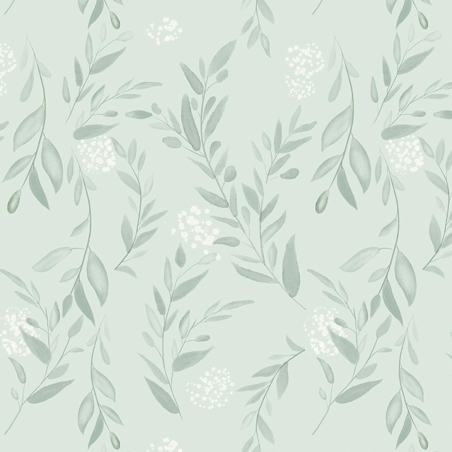 Herbal Wallpaper - ورق جدران قابل للتقشير واللصق على