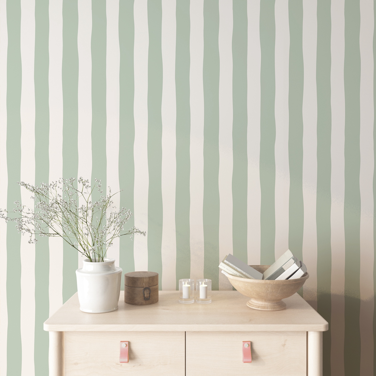ورق جدران قابل للإزالة بخطوط خ - مراجعة Herbal Wallpaper وسعره