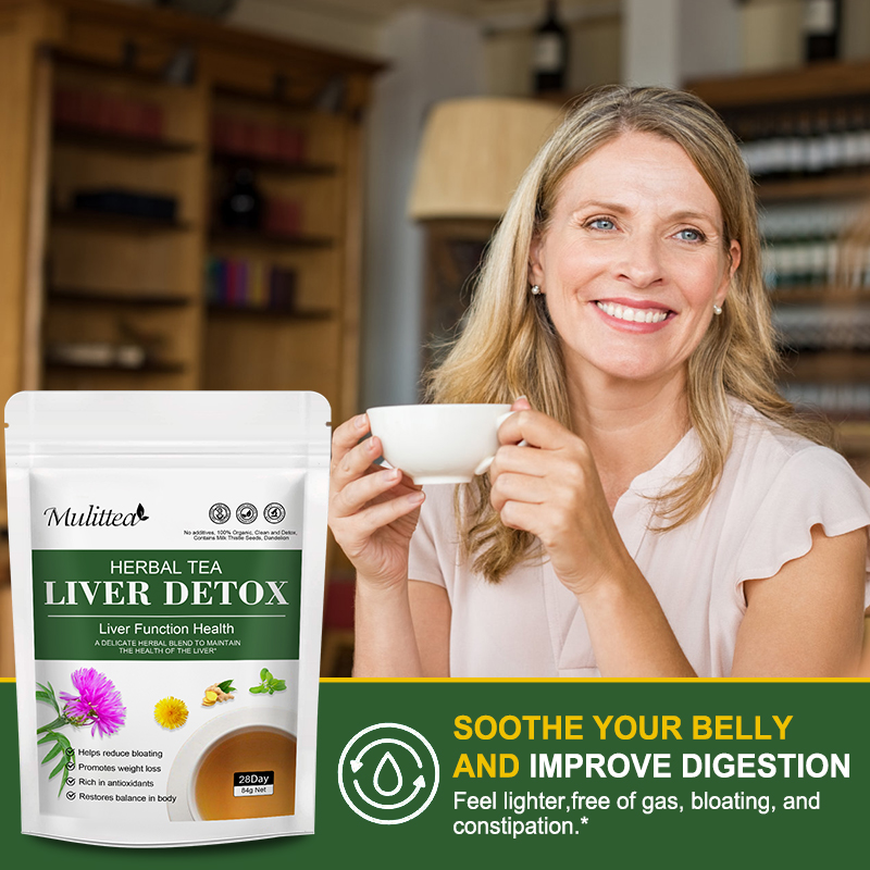 شاي Mulittea لإزالة السموم من  - مراجعة Dandelion Detox Tea وسعره