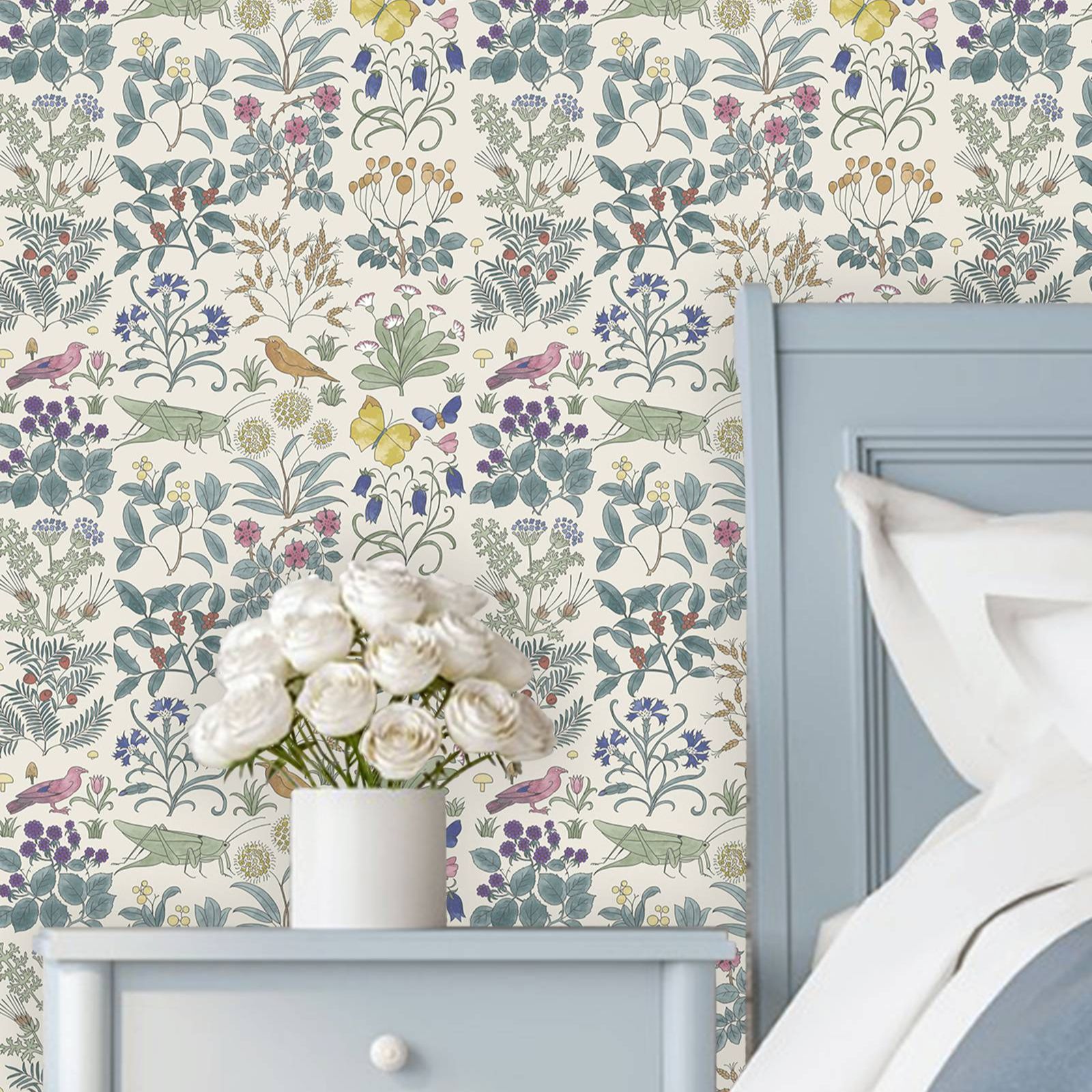 خلفية حديقة الصيدلي مع حديقة ا - مراجعة Herbal Wallpaper وسعره