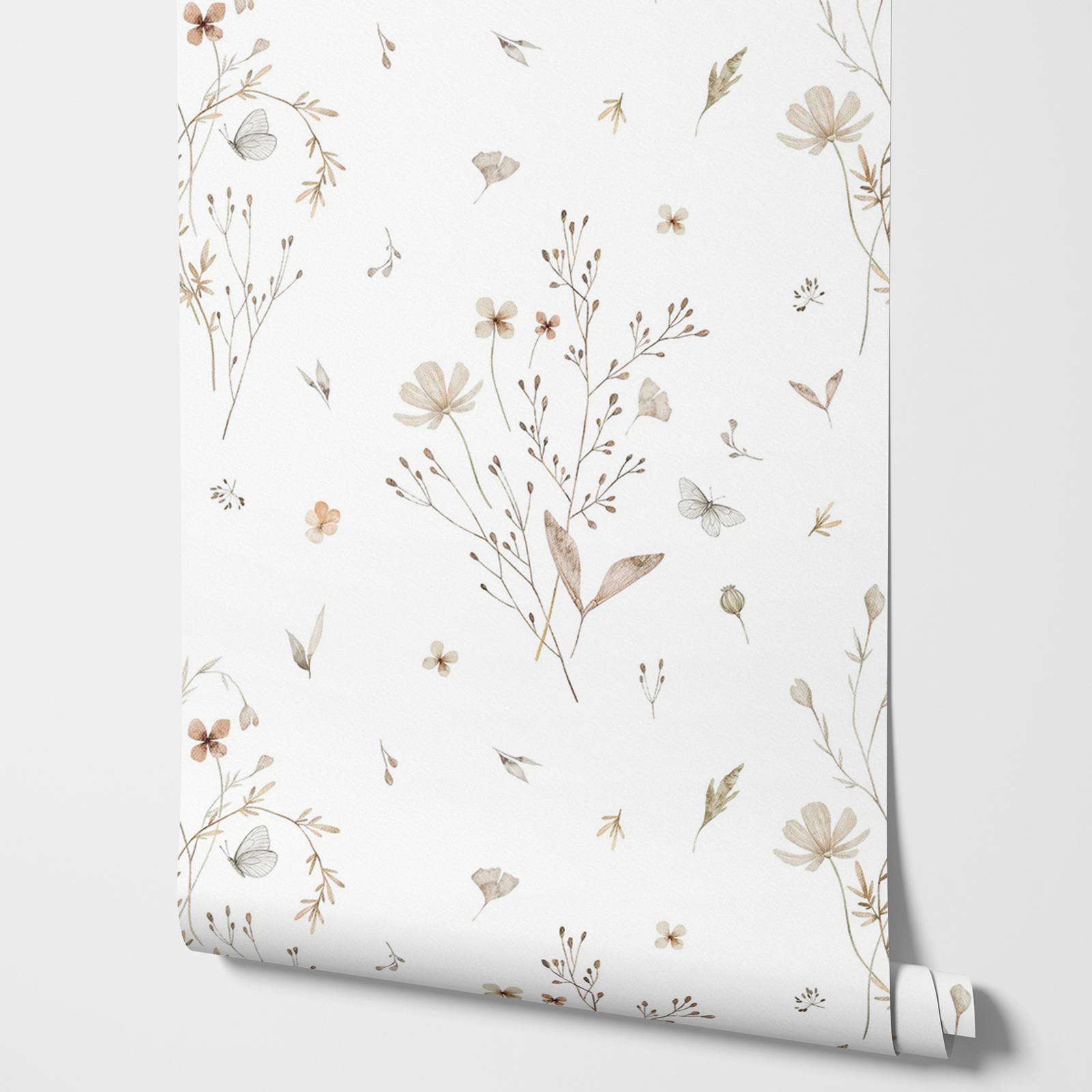 ورق جدران بزهور طازجة، ورق جدر - مراجعة Herbal Wallpaper وسعره