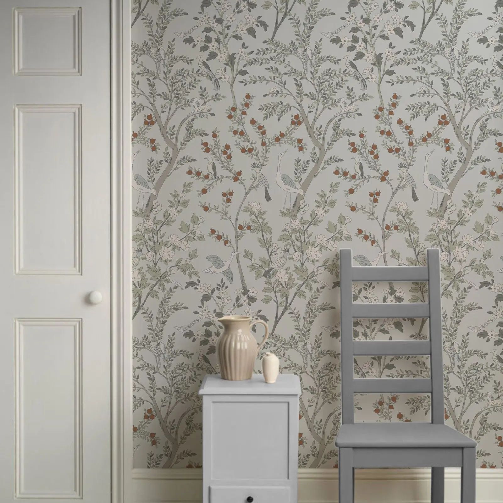 ملصق جداري زهري عتيق الطراز، ل - مراجعة Herbal Wallpaper وسعره