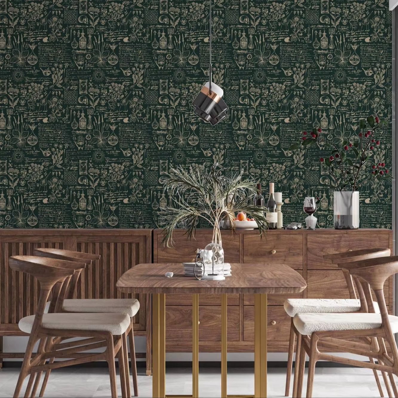 الطب الأخضر وورق الحائط العشبي - مراجعة Herbal Wallpaper وسعره